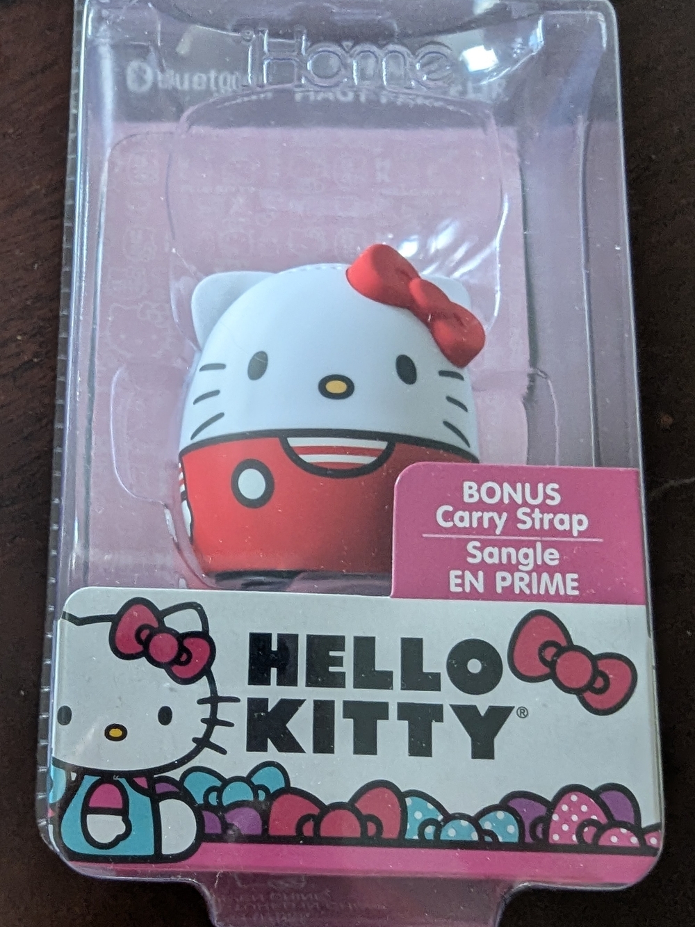 Hello Kitty Red & White Bluetooth Speaker with Bonus Carry Strap